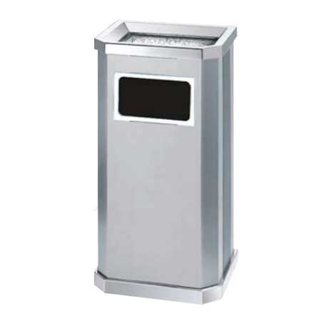 黑白条斜角座地烟灰桶