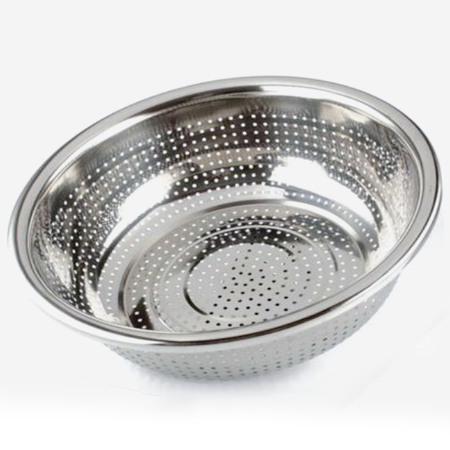 特厚小孔盆/不锈钢过滤盆/洗米盆