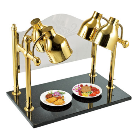 大理石四头保温台(镀金)